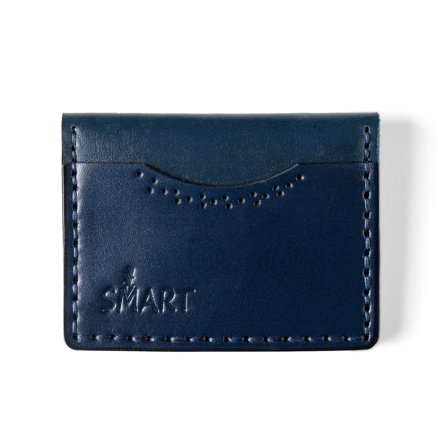 slim Plain card holder | Blue