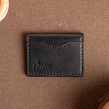 slim Plain card holder | Black