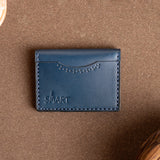 slim Plain card holder | Blue