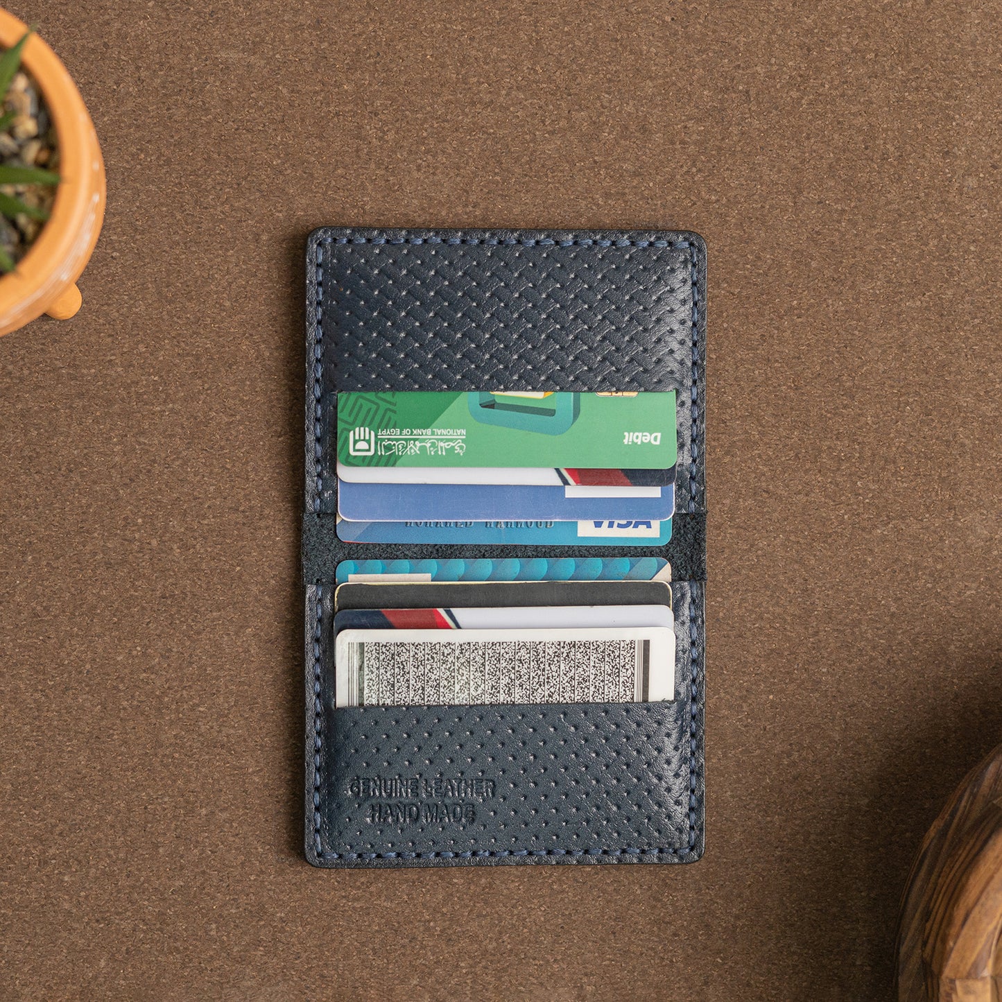 slim Tangled card holder | Blue