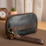 Curved handbag | Olive