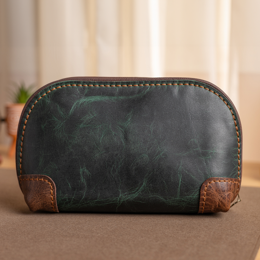 Curved handbag | Olive