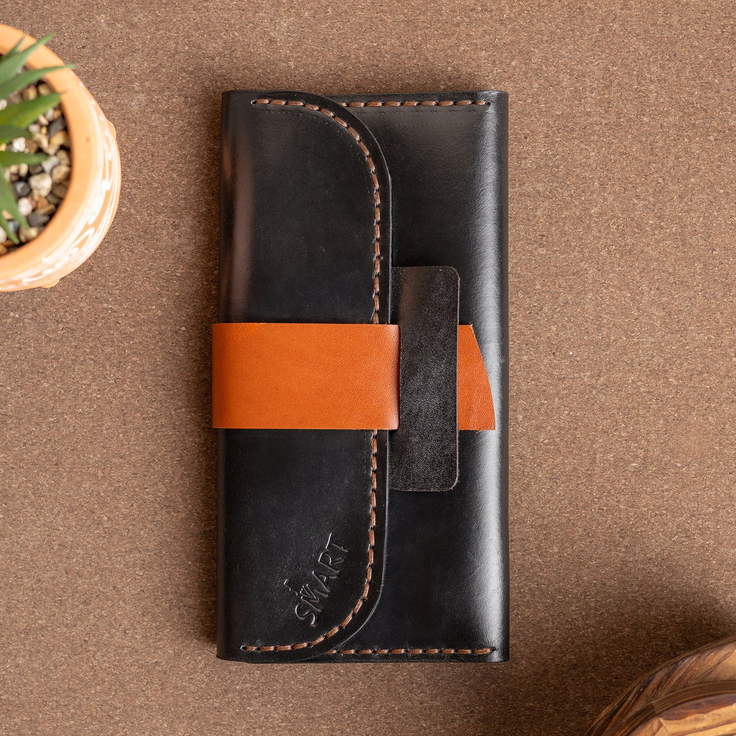 Tri-fold wallet | Black