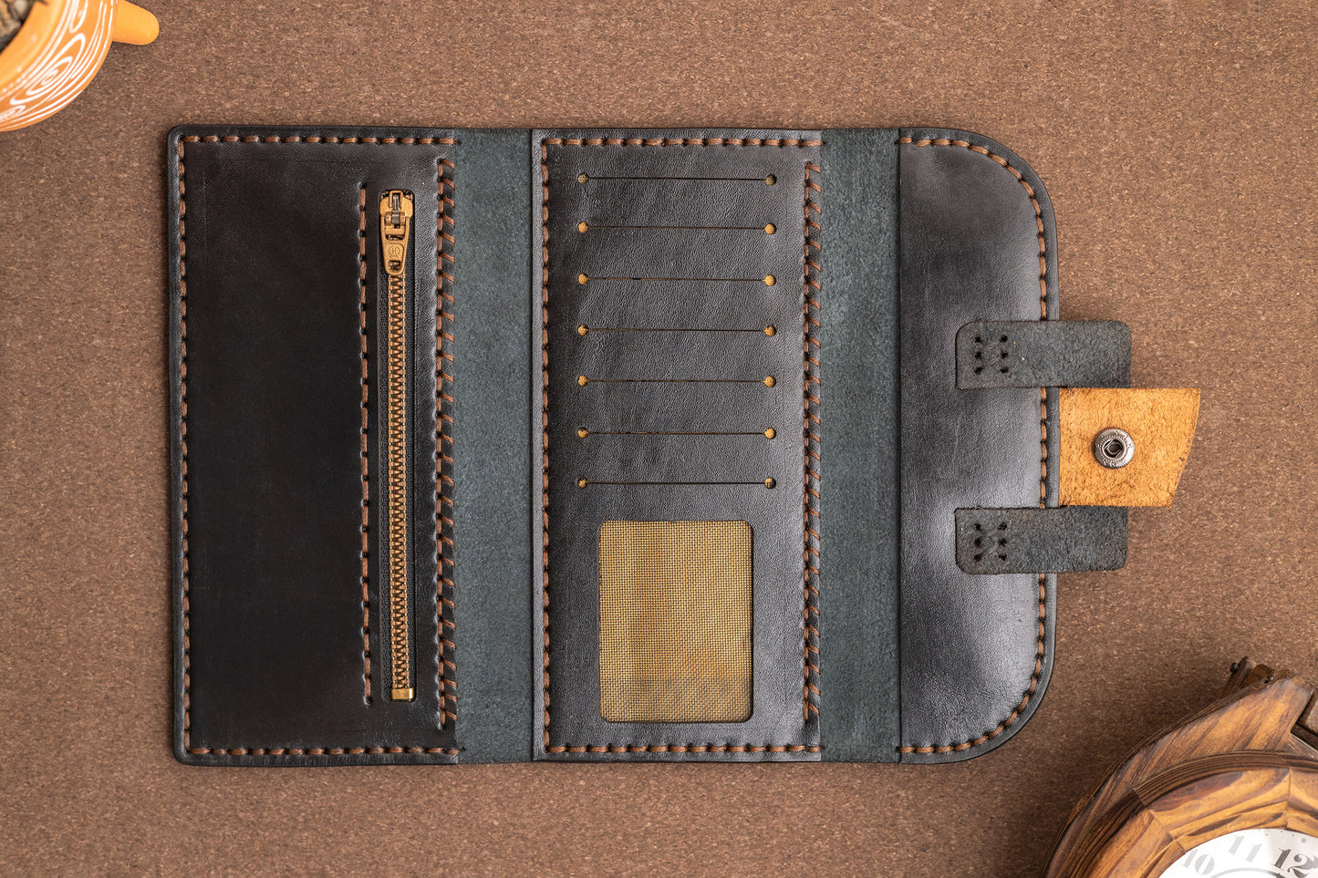 Tri-fold wallet | Black