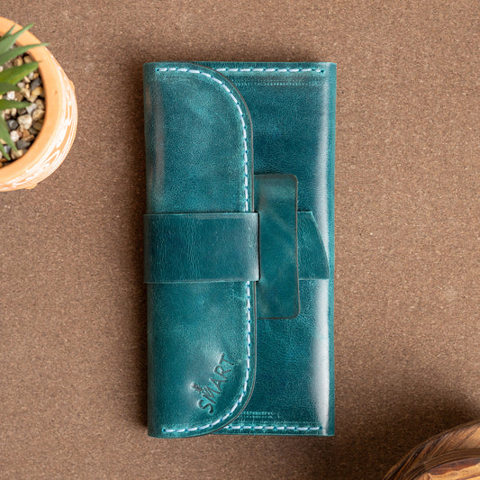 Tri-fold wallet | Turquoise