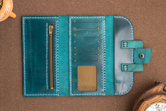 Tri-fold wallet | Turquoise