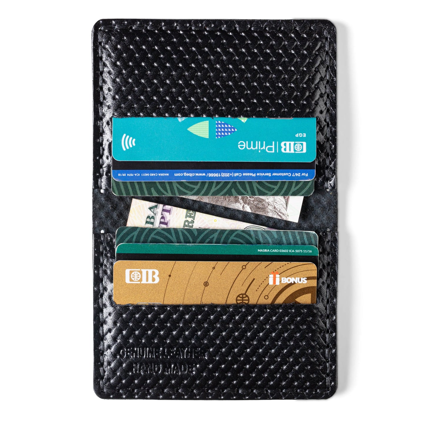 slim Tangled card holder | Black