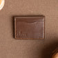 slim Plain card holder | Brown