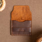 Flap card holder | Brown