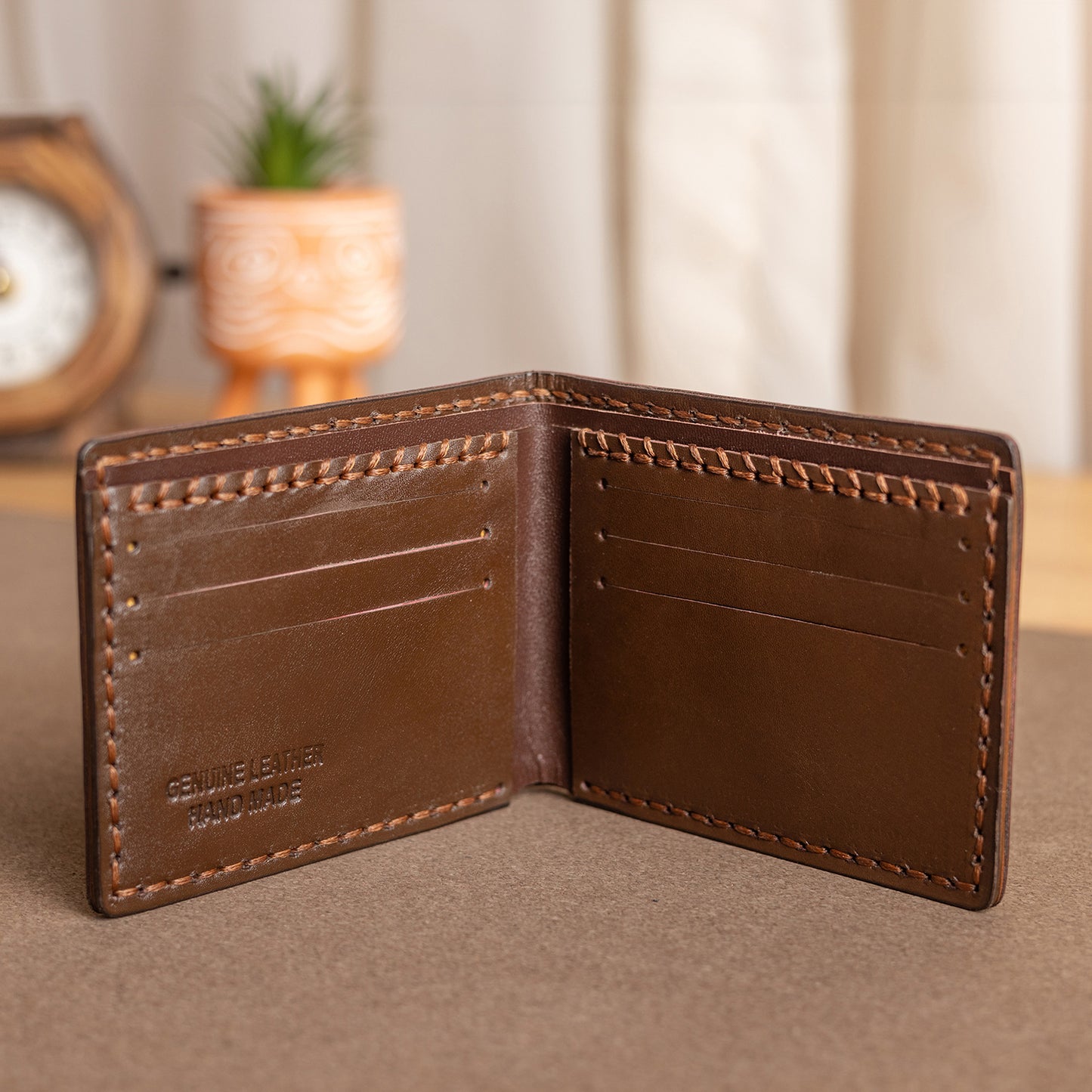 Smart wallet Plain | Brown