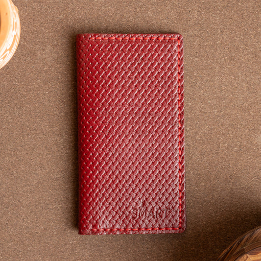 Bi-fold card holder | Burgundyy