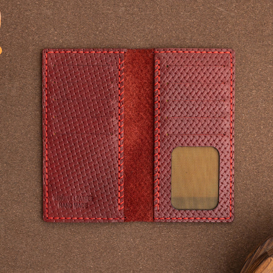 Bi-fold card holder | Burgundyy